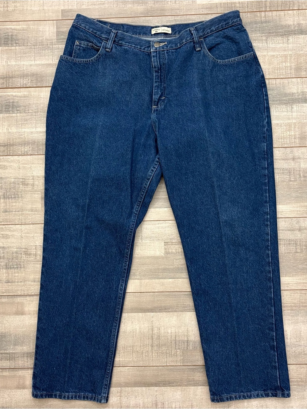 Riders By Lee Women's Relaxed Fit Straight Leg Denim Blue Jeans Size 20W/P